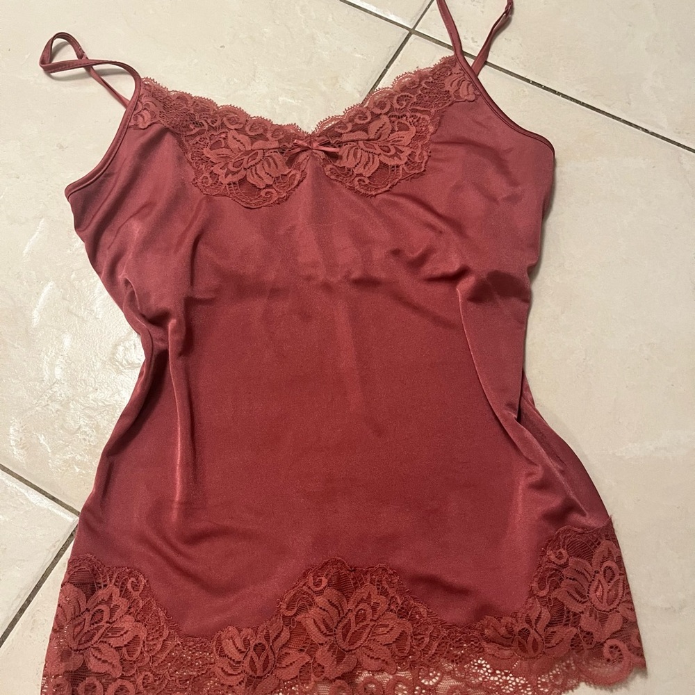 The Limited Satin Camisole in Rich Pink